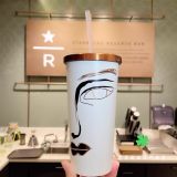 2021 Black And White Women Power 16oz Stainless Steel Cup Tumbler