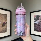 2021 China Sakura Rotate Ball Cute Bear 12oz Cold Cup Tumbler