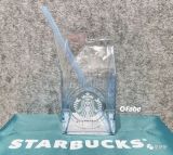 2021 China Blue 16oz Milk Box Glass Cup