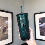 2020 China Anniversary Green Siren Logo 19oz Cold Water Glass Cup