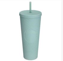 2021 Mint Matte Diamond Studded 24oz Cup Tumbler