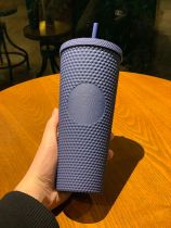 2020 Singapore Matte Navy Blue Studded 24oz Cold Water Cup Tumbler