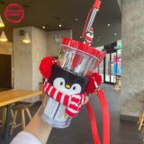 2020 Xmas Cute Penguin Contigo 17oz Cup Tumbler With Sleeve
