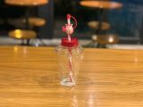 Cute Topper 16oz Glass Cup Tumbler