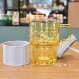 2021 Summer Yellow Glass And Grey Silica Gel 18oz Cup Tumbler