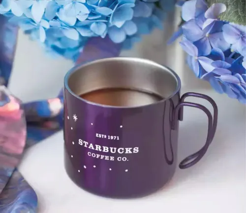 21 Purple SS Desktop 12oz Cup