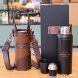 21 Father's Day Thermos Black 14oz Tumbler with Sleeve and Gift Box