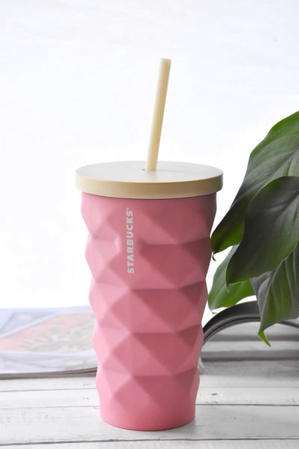 20 Summer Pink Diamond Pineapple 16oz SS Cup Tumbler