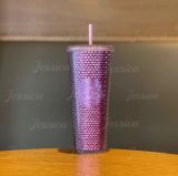 21 Pink OR Blue Glitter 24oz Studded Cup