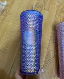 21 Taiwan Blue or Pink Studded 24oz Cup