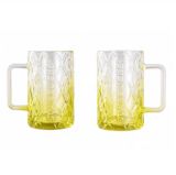 21 Pineapple Gradient Yellow 16oz Beer Glass Cup