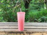 21 Purple Pink Glitter Pink Yellow Matte 24oz Studded Cup Tumbler