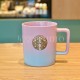 21 Pink and Green Macaroon Siren Logo 14oz Mug