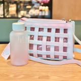 21 Pink And Green Gradient Macaroon 11oz Glass Cup With Bag