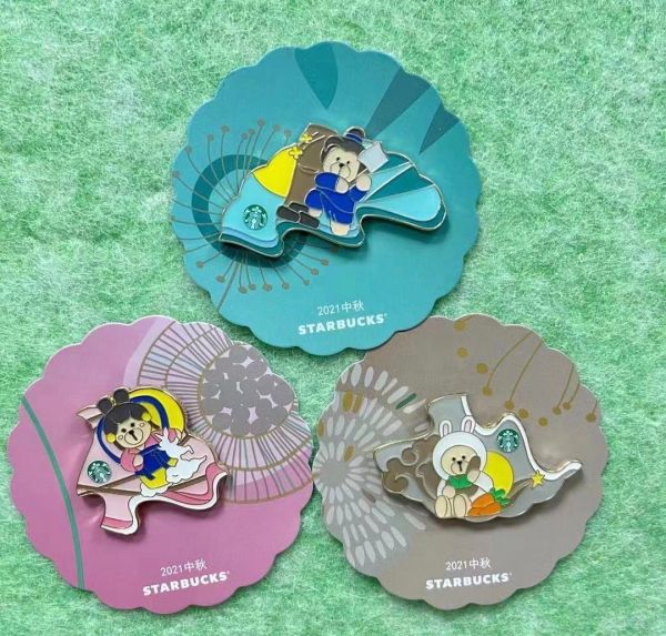 21 Mid autumn day Chang'e and rabbit pin set