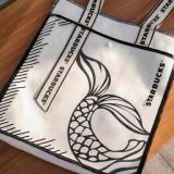 21 Siren Tail Black White Tote Bag