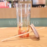 21 Mid Autumn Day Autumn Leaves Rabbit and Fox 20oz Double Wall Glass Cup Tumbler