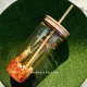 21 Mid Autumn Day Autumn Leaves Rabbit and Fox 20oz Double Wall Glass Cup Tumbler