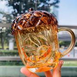 21 mid autumn day forest hazelnut design 15oz glass cup