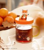 21 Autumn Forest Cute Fox 14oz Glass Cup