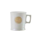 21 50th Anniversary Siren Logo White Scale 14oz mug