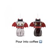 Starbucks 2021 China Halloween Black Cat 19oz Glass Cup Tumbler