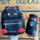 21 Halloween Black 12oz Tumbler with Black cat Bag