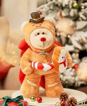Starbucks 2021 China Christmas Gingerbread Man Warm Big Size Bear