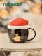 Starbucks 2021 China Christmas Cute Penguin 14oz Glass Cup