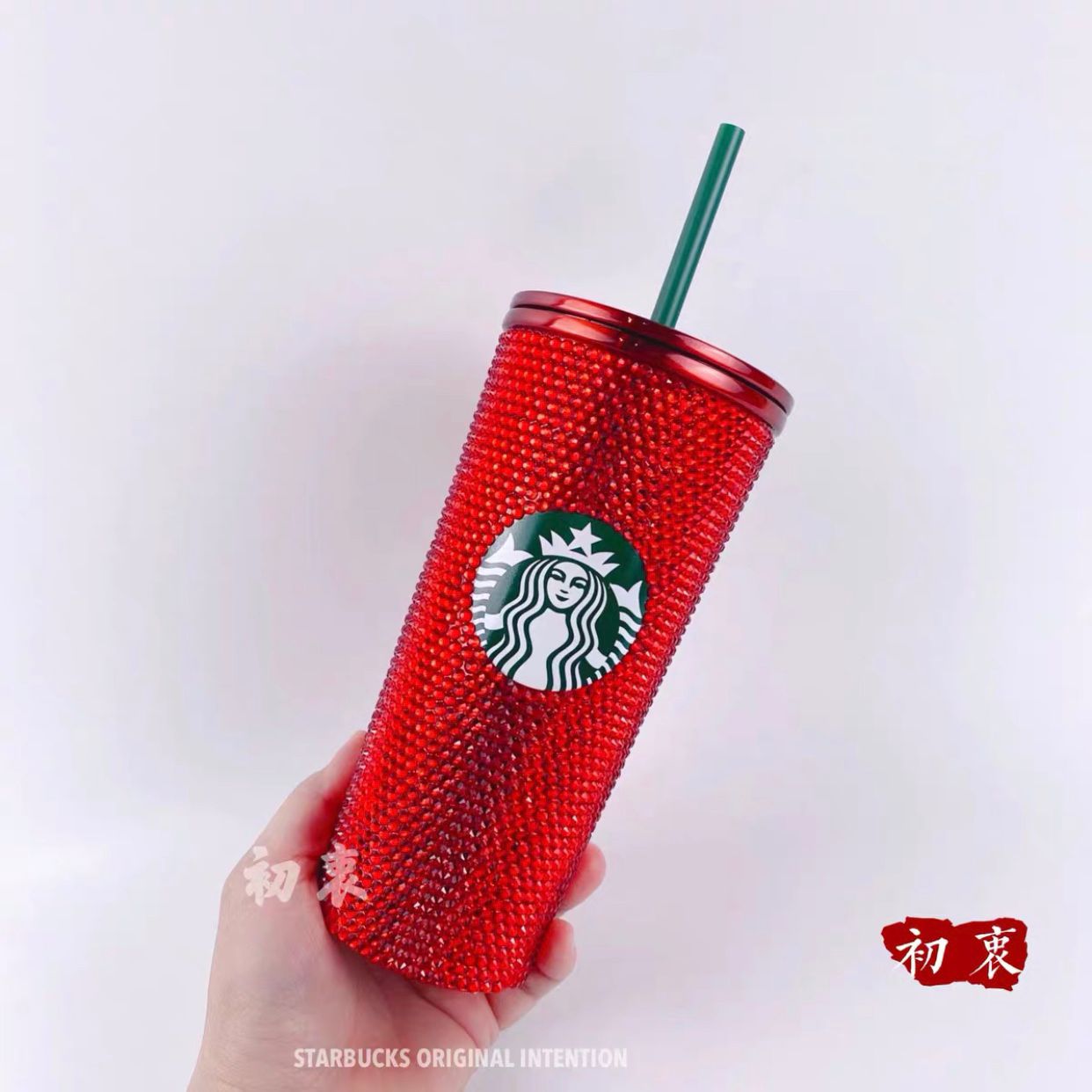 US$ 185.00 - Starbucks 2021 Taiwan Red Crystal Diamond