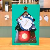 Starbucks 2021 China Christmas Siren Logo Red 12oz Mug with plush coaster