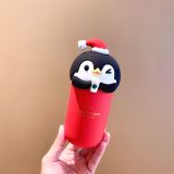 Starbucks 2021 China Christmas penguin 7oz tumbler with sock sleeve