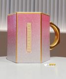 Starbucks 2021 China Christmas Pink Glitter Gradient 11oz Mug