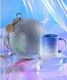 Starbucks 2021 China Christmas Blue Glitter Gradient 3oz Mug with Diamond Disco Ball Bag