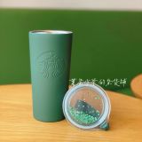 Starbucks 2021 China Christmas Green Rivet Stainless Steel 12oz Cup Tumbler