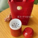 Starbucks 2021 China Christmas Red Capsule 7oz Cup Tumbler With Bag