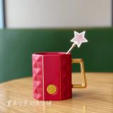 Starbucks 2021 China Christmas Wine Red Siren Logo 12oz Mug