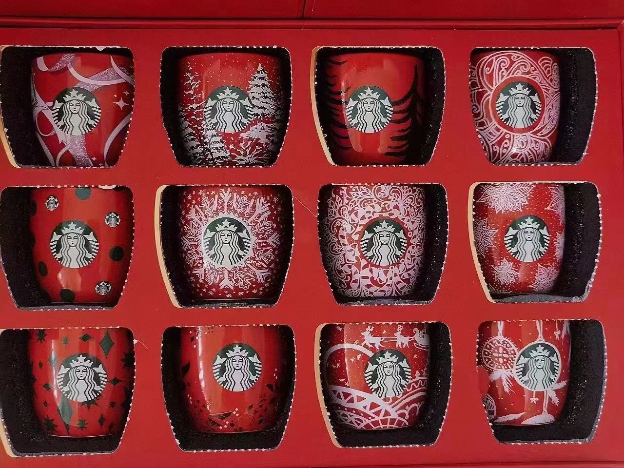 US$ 240.00 - Starbucks 2021 China Christmas 24 days Countdown 3oz
