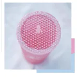Starbucks 2021 China Summer Gradient Pink Glitter Watermelon Peach 24oz Studded Tumbler