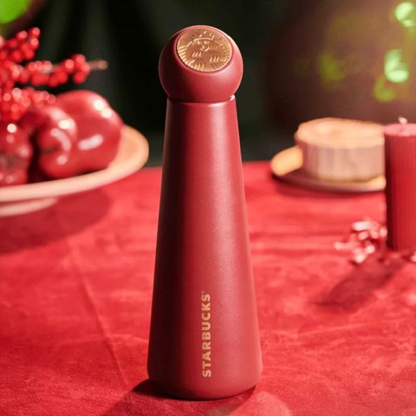 Starbucks 2021 China Christmas Red Lighthouse 16oz Cup Tumbler