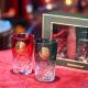 Starbucks 2021 China Christmas Classical Red And Green Gradient 10oz Glass Cup with gift box