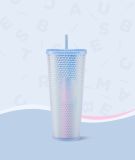 (Promotion over, price increases)Starbucks China 2021 Christmas Green Blue Black Pink Dome Studded Cup