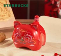 Starbucks 2022 China Red Tiger Design Piggy Bank