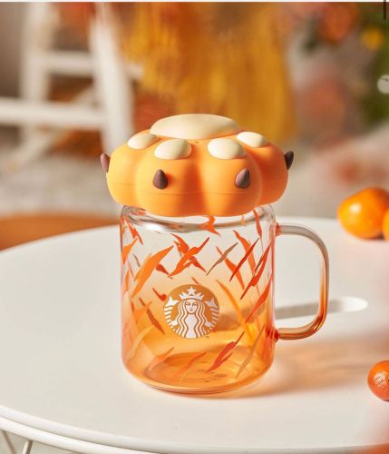 Starbucks 2022 China Tiger Paw 18oz Mason Glass Cup
