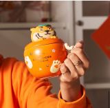 Starbucks 2022 China Cute Tiger Orange Shape 10oz Mug