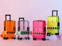 Starbucks 2022 China Candy Color mini suitcase small bag purse
