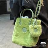 Starbucks 2022 China Avocado Green or brown lucky Warm bag handbag with small purse bag