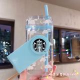 Starbucks 2020 China Blue Cute And Soft Rabbit 10oz Rotating Straw Cup Tumbler