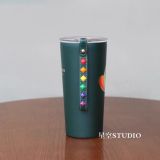 Starbucks 2022 China Valentine's Day Love Heart Rainbow 12oz SS Tumbler