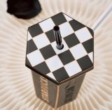 Starbucks 2022 China Valentine's Day chessboard 16oz Straw ceramics tumbler